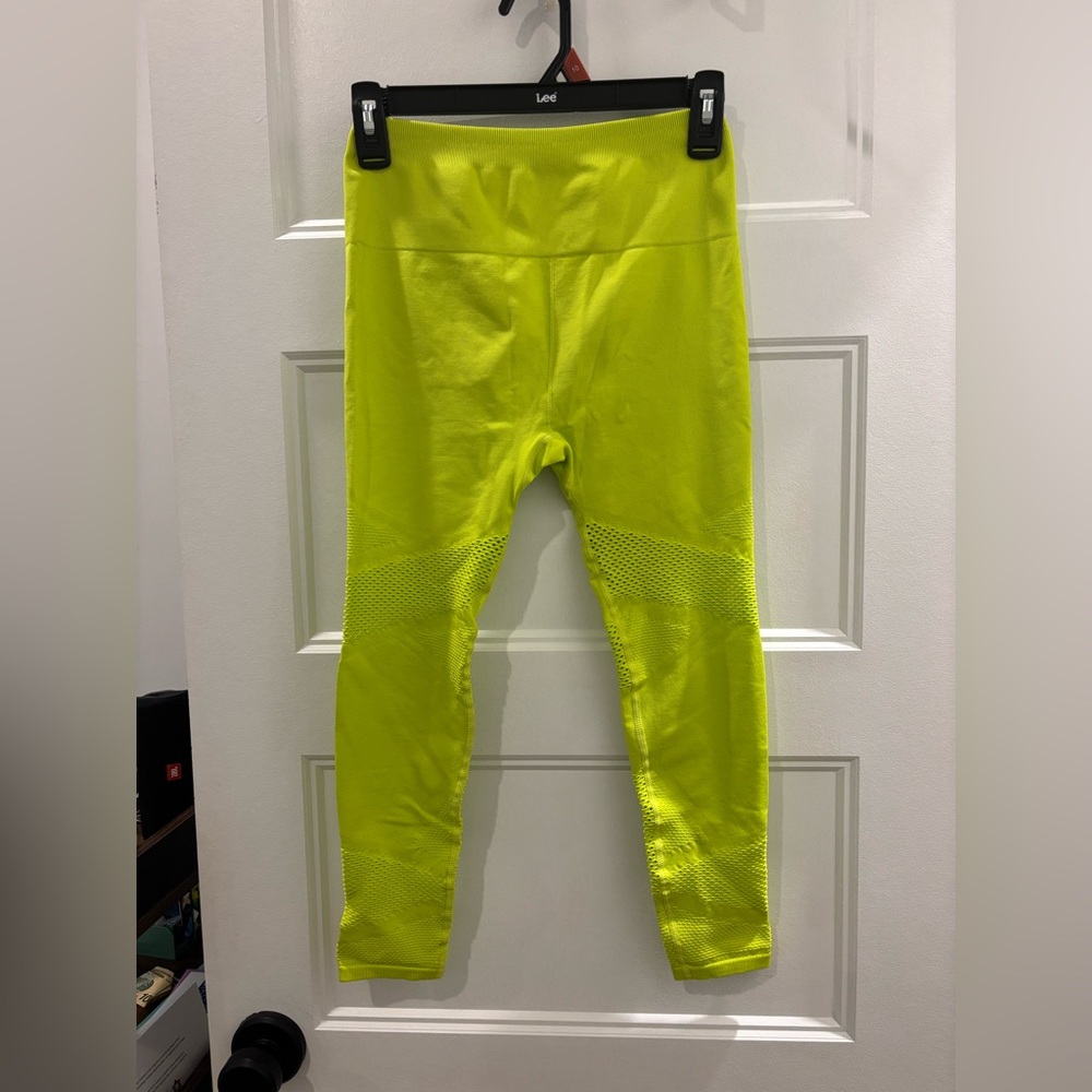 Fabletics Kids Neon Yellow Leggings